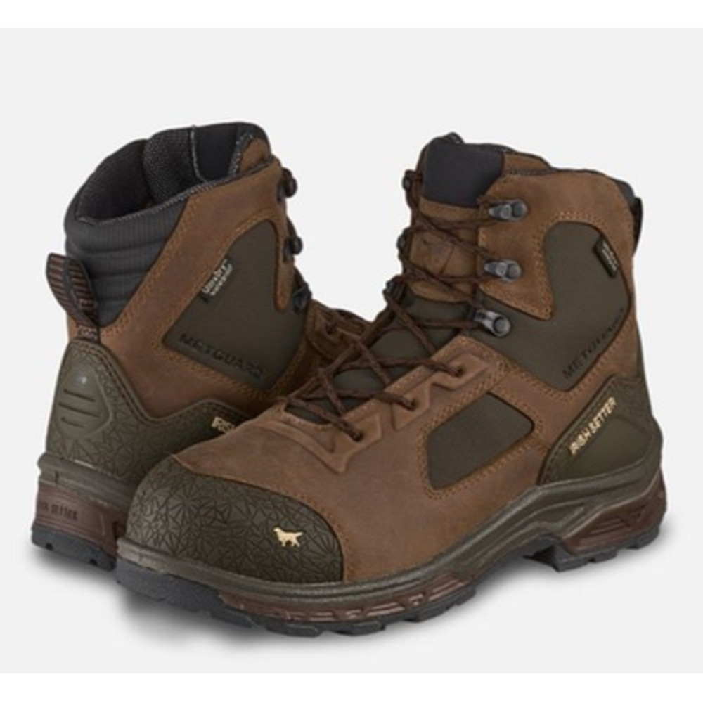 Irish Setter Kasota Mens 6-inch Waterproof Leather Safety Toe Metguard Boot‎ 10